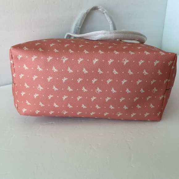 Coach NWT Large Pink Butterfly Print Tote - Picture 9 of 14